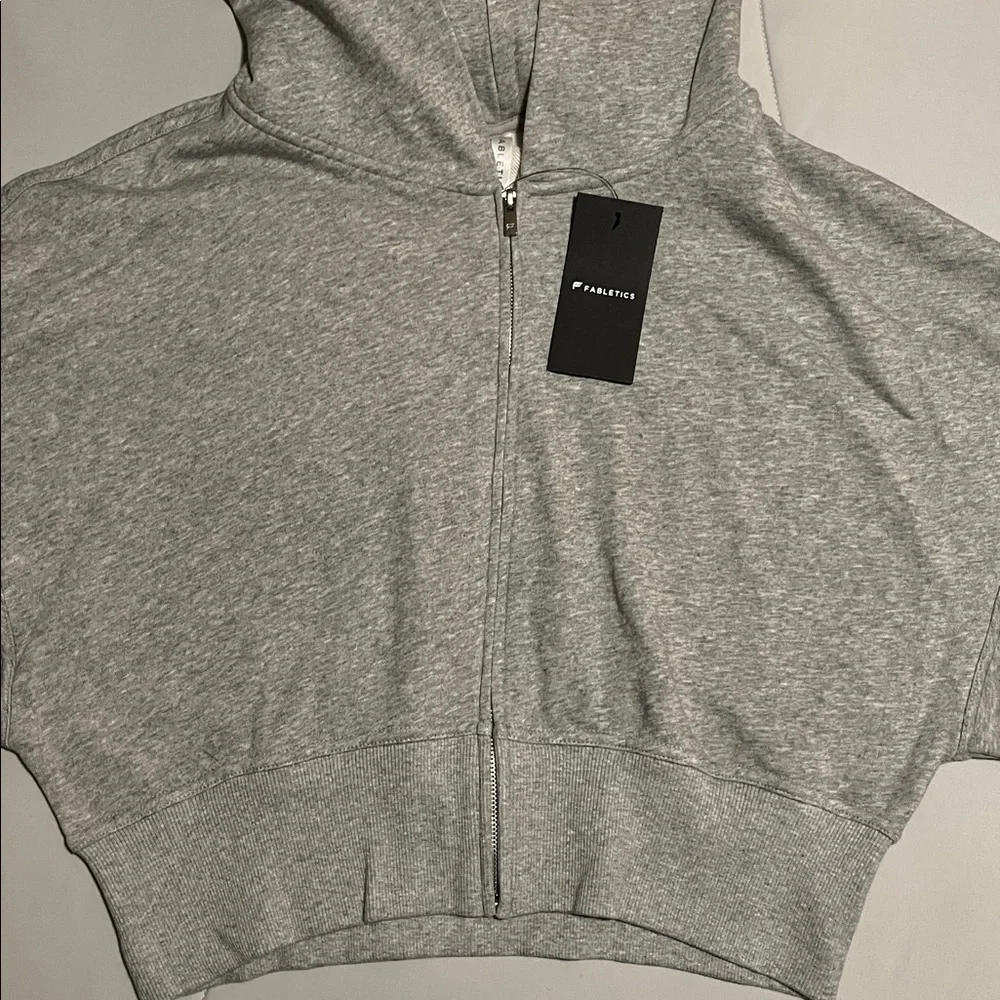 NWT Fabletics Oversize Cropped Full Zip Hoodie - Picture 6 of 13